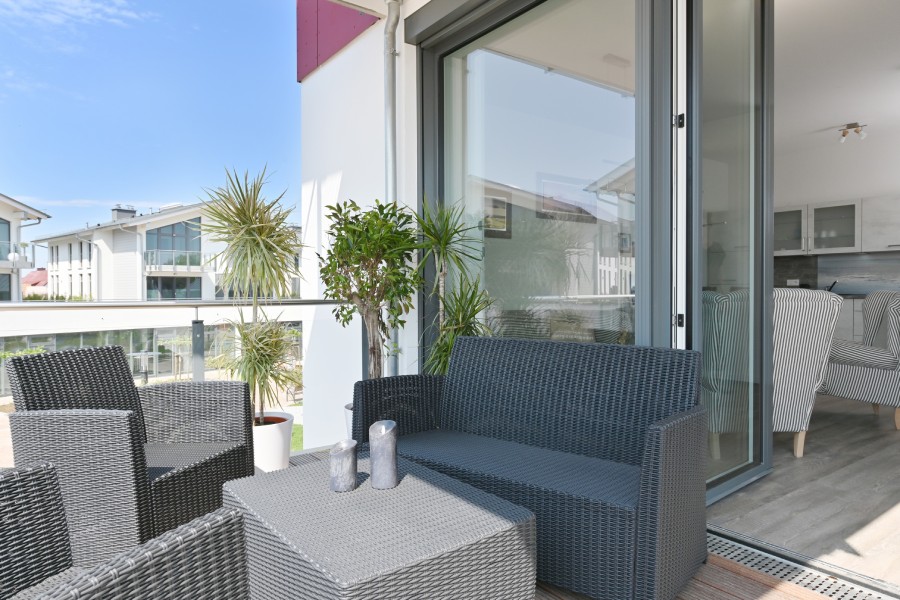 Ferienwohnung Balkon